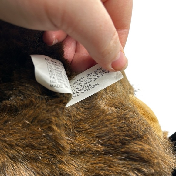 FINE TOY 16” BEAR HUGS BROWN VINTAGE STUFFED ANIMAL HEATING PAD COVER NO WARMER - Picture 8 of 10